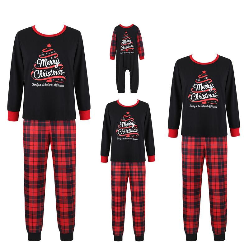 Family Matching Christmas Pajamas Set - Two-Piece All-Over Print Holiday Nightwear for Adults and Kids, Perfect for Festive Gatherings and Pajama Parties