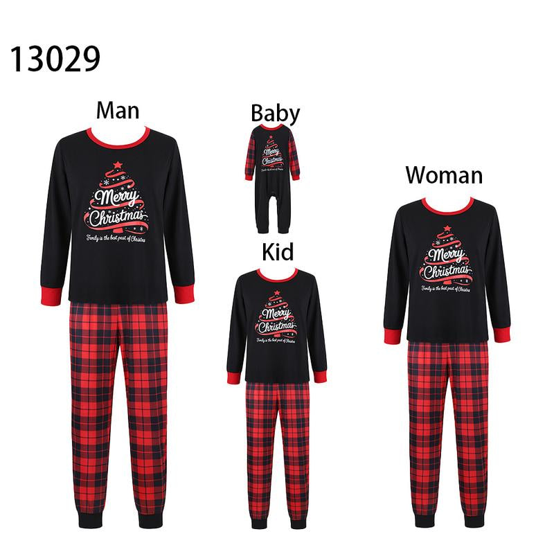 Family Matching Christmas Pajamas Set - Two-Piece All-Over Print Holiday Nightwear for Adults and Kids, Perfect for Festive Gatherings and Pajama Parties
