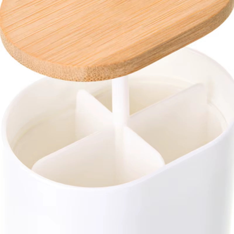 Toothpick Box Cotton Swabs Holder Tooth Pick Automatic Dispenser Press Can Living Room Table Accessories Cotton Bud Container