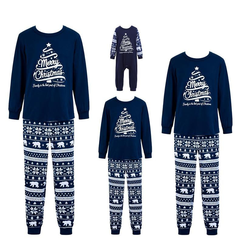 Family Matching Christmas Pajamas Set - Two-Piece All-Over Print Holiday Nightwear for Adults and Kids, Perfect for Festive Gatherings and Pajama Parties