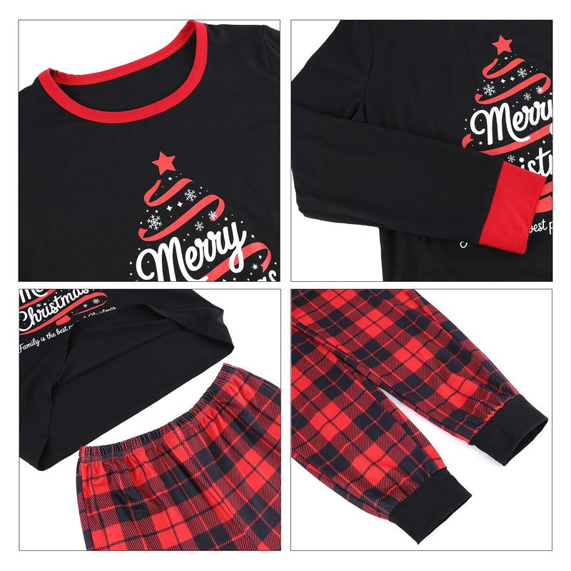 Family Matching Christmas Pajamas Set - Two-Piece All-Over Print Holiday Nightwear for Adults and Kids, Perfect for Festive Gatherings and Pajama Parties