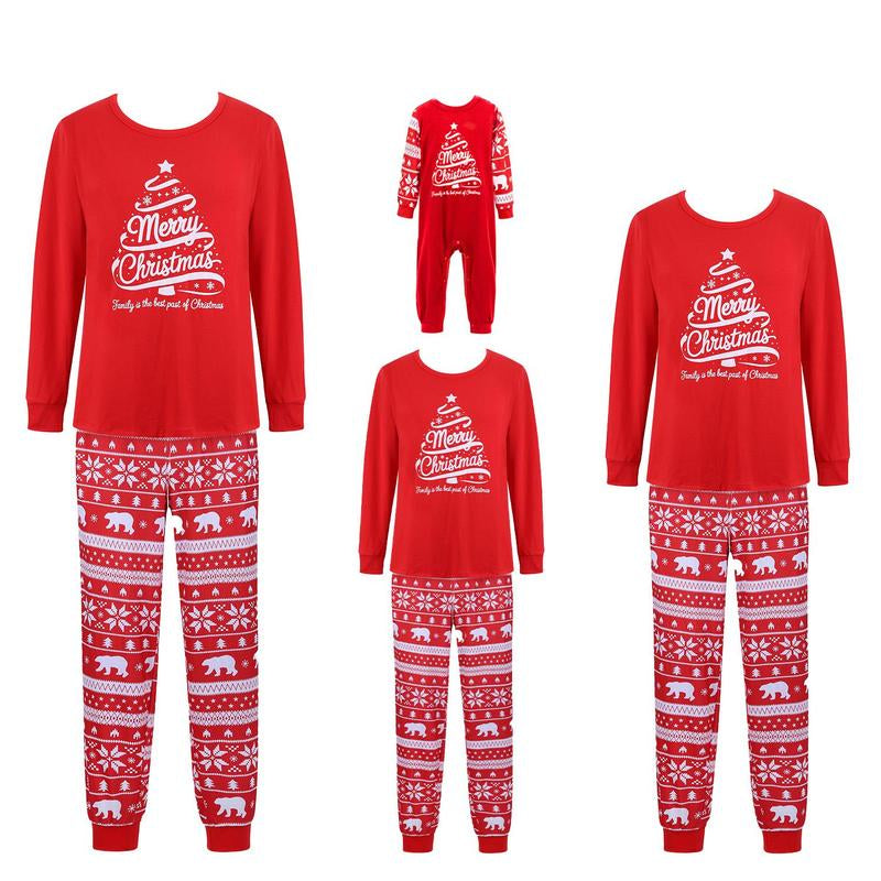 Family Matching Christmas Pajamas Set - Two-Piece All-Over Print Holiday Nightwear for Adults and Kids, Perfect for Festive Gatherings and Pajama Parties